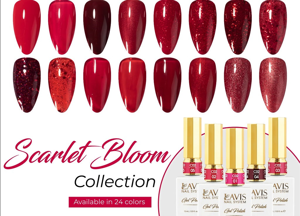 Holiday Nail Ideas: Rocking the Red Color with the Scarlet Bloom Collection