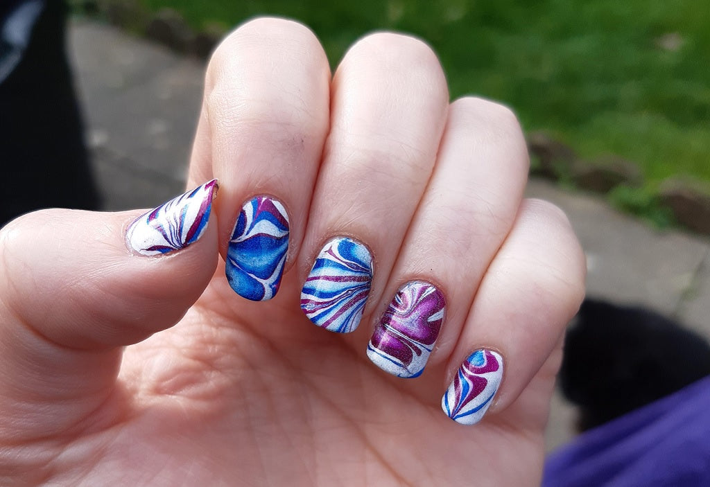 How to Do Water Marble Nail Art