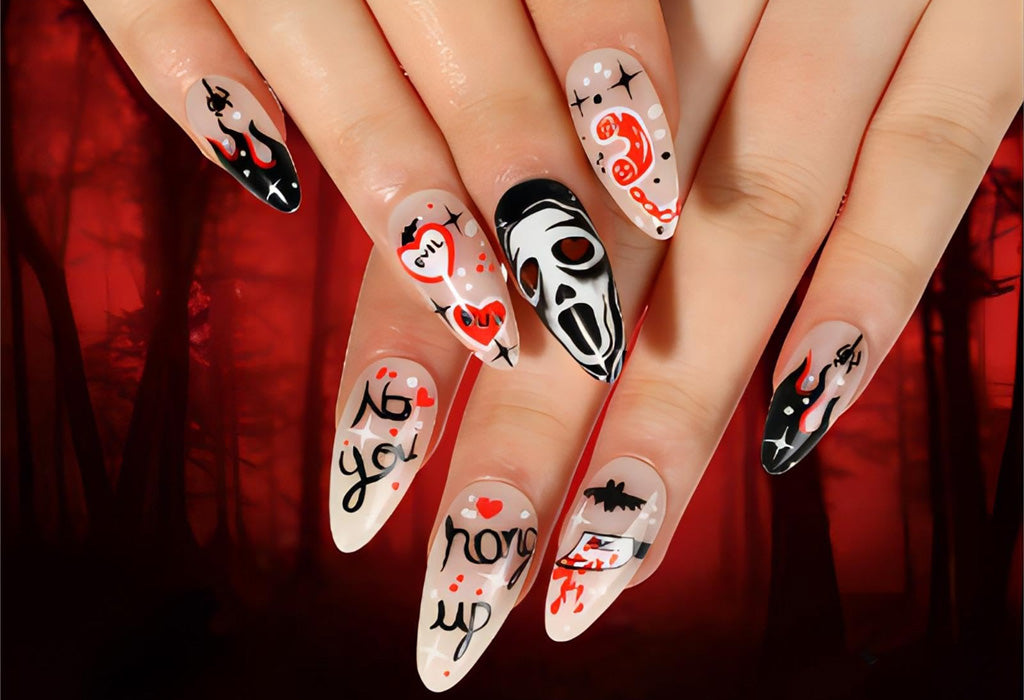 Sensational Ghostface Nails: Killer Designs to Haunt Your Halloween