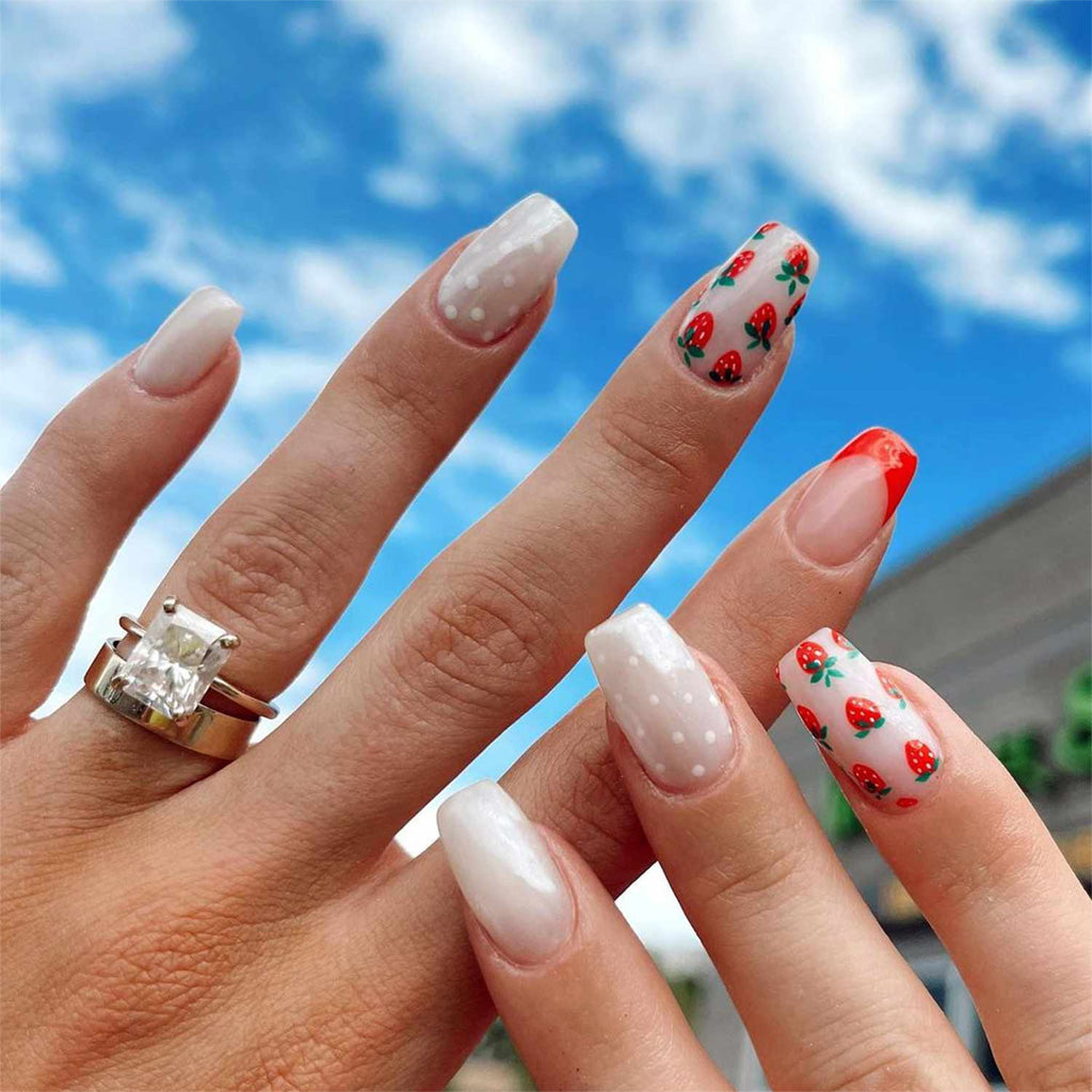 strawberry nail art ideas