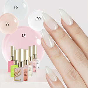 LAVIS Builder Gel in the Bottle Kit 6: 00, 18, 19, 22, Base, Top - 15ml