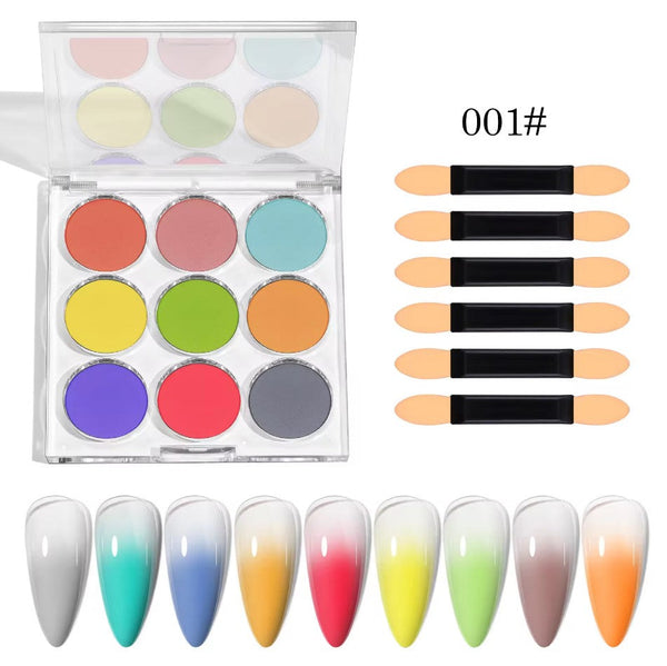 9 Colors Nail Mirror Powder 001#