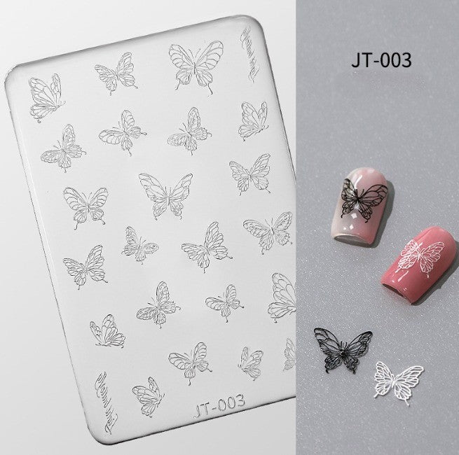 3D Nail Charm Mold JT-003 Side Butterfly