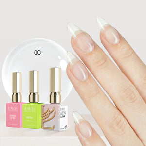 LAVIS Builder Gel in the Bottle Kit 3: 00-Clear, Base, Top - 15ml