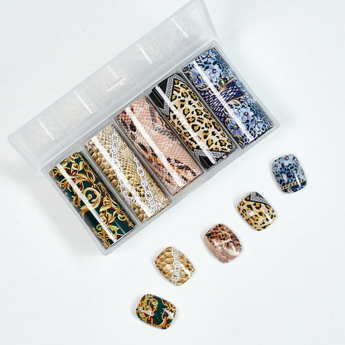 Animal Print Design Nail Foils