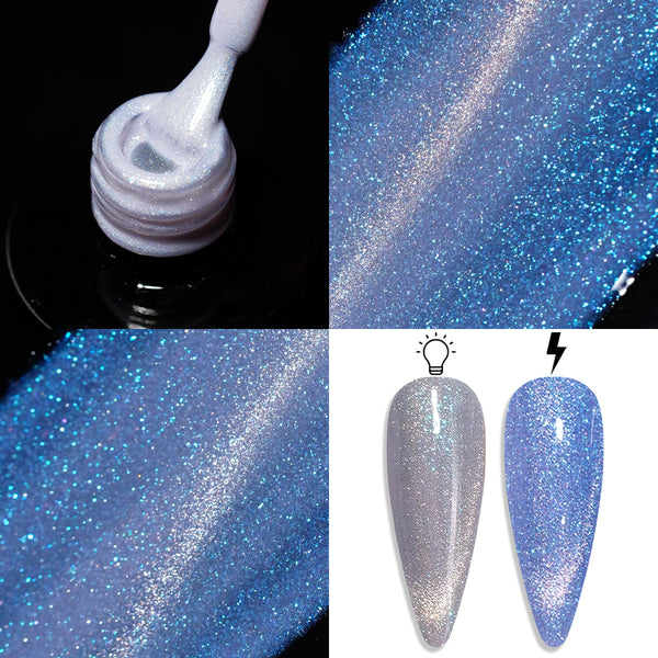 LDS 01 - Gel Polish 0.5 oz - Pearl Veil Cat Eyes