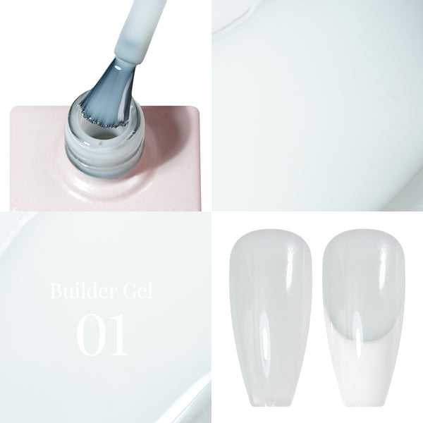 LAVIS Builder Gel In The Bottle - B01 French White  - Gel Polish 15ml