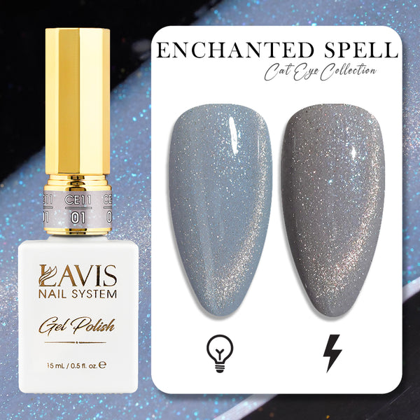 LAVIS Cat Eye CE11 - 01 - Gel Polish 0.5 oz -  Enchanted Spell Collection