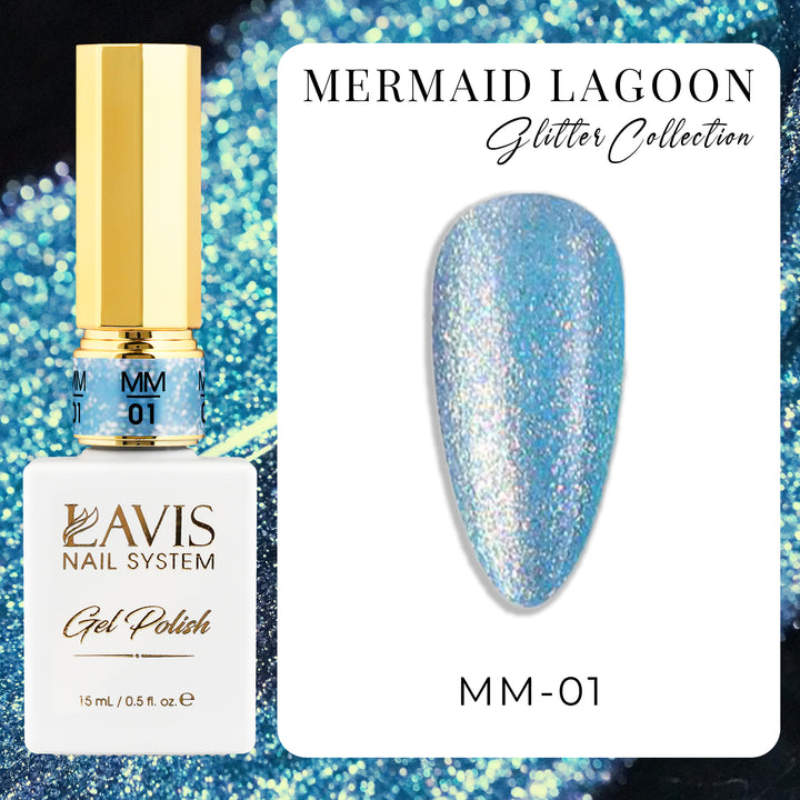 LAVIS Glitter - MM01 - Mermaid Lagoon Glitter Collection