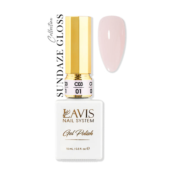 LAVIS C03 - 01 - Gel Polish 0.5 oz - Sundaze Gloss Collection by LAVIS NAILS sold by DTK Nail Supply