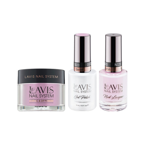 LAVIS 3 in 1 - 020 Borrah - Acrylic & Dip Powder, Gel & Lacquer