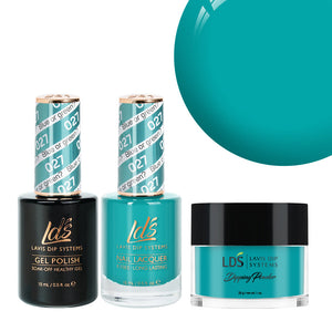 LDS 3 in 1 - 027 Blue Or Green - Dip, Gel & Lacquer Matching