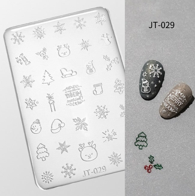 3D Nail Charm Mold JT-029 Christmas