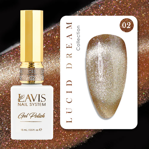 LAVIS Cat Eyes CE5 - 02 (Ver1) - Gel Polish 0.5 oz - Lucid Dream Collection