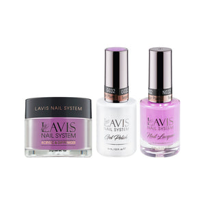 LAVIS 3 in 1 - 032 Sugar Plum - Acrylic & Dip Powder, Gel & Lacquer