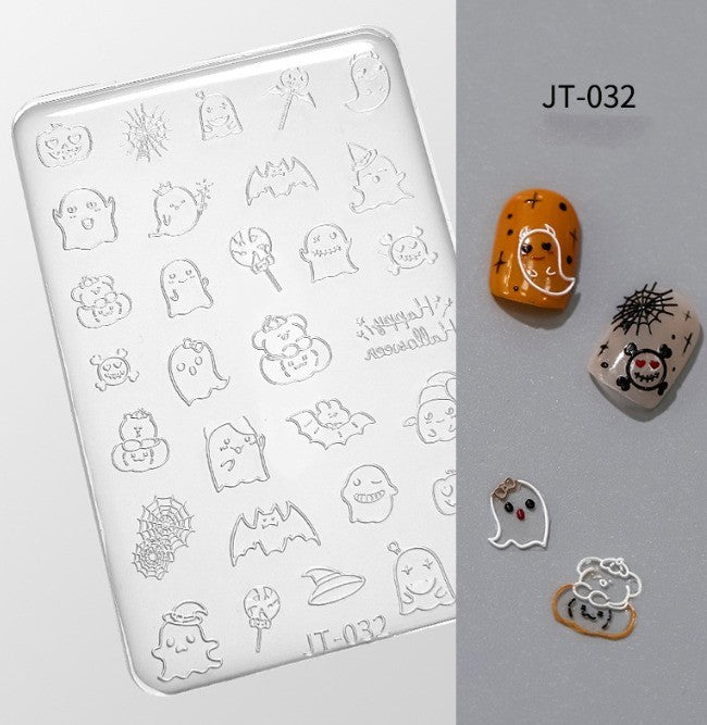 3D Nail Charm Mold JT-032 Halloween Ghost