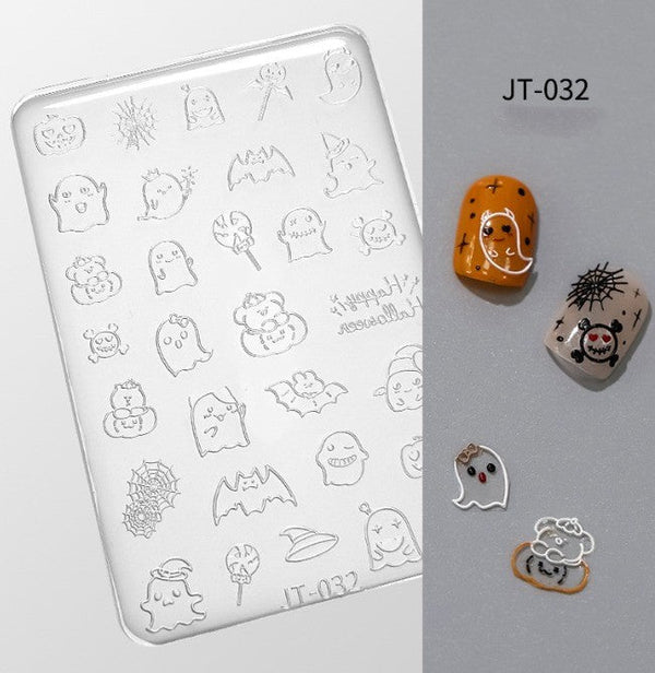 3D Nail Charm Mold JT-032 Halloween Ghost