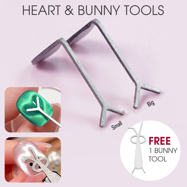 Heart Tools - 1 Big Heart + 1 Small Heart + 1 Free Bunny Tool