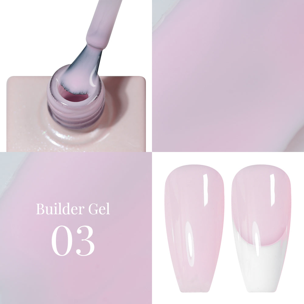 LAVIS Builder Gel In The Bottle - B03 Baby Pink - Gel Polish 15ml