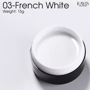 LAVIS J03 - Builder Gel In The Jar 15g - French White