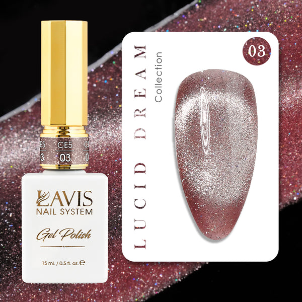 LAVIS Cat Eye CE5 - 03 - Gel Polish 0.5 oz - Lucid Dream Collection