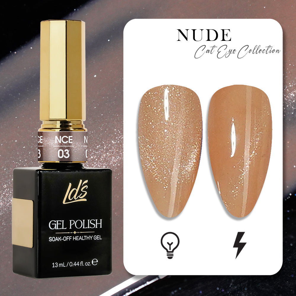 LDS 03 - Gel Polish 0.5 oz - Nude Cat Eyes