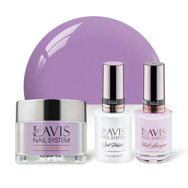 LAVIS 3 in 1 - 040 French Garden - Acrylic & Dip Powder, Gel & Lacquer