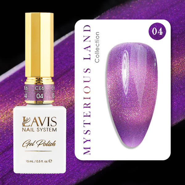 LAVIS Cat Eyes CE6 - 04 - Gel Polish 0.5 oz - Mysterious Land Collection