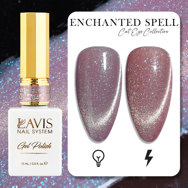 LAVIS Cat Eye CE11 - 04 - Gel Polish 0.5 oz -  Enchanted Spell Collection