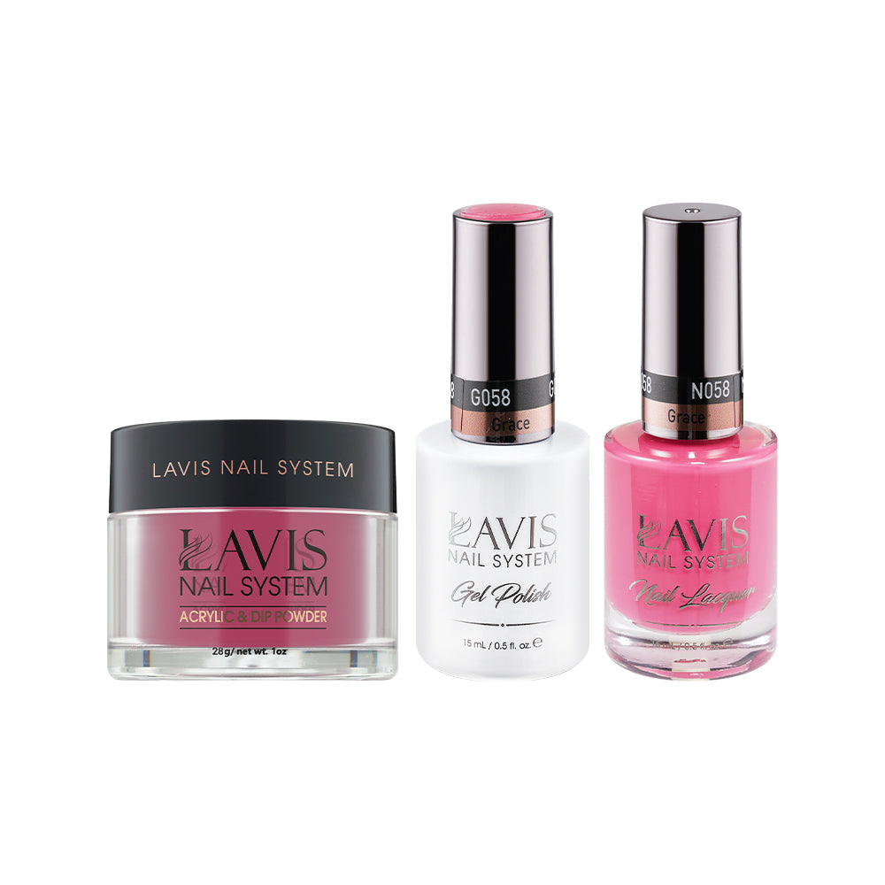 LAVIS 3 in 1 - 058 Grace - Acrylic & Dip Powder, Gel & Lacquer