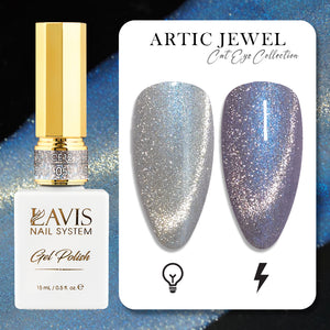 LAVIS Cat Eye CE12 - 05 - Gel Polish 0.5 oz -  Artic Jewel Collection