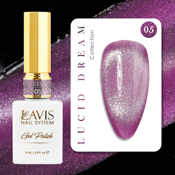 LAVIS Cat Eyes CE5 - 05 (Ver1) - Gel Polish 0.5 oz - Lucid Dream Collection