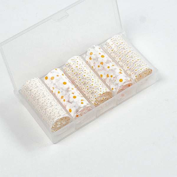 Nail Transfer Foil -Daisy Flowers - W9