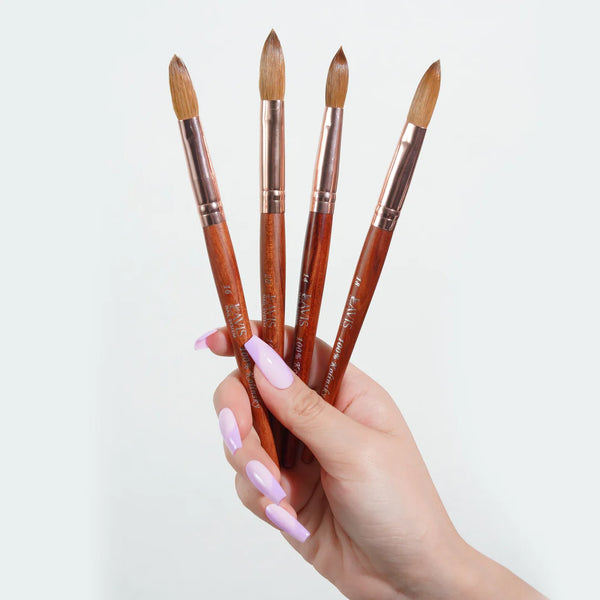 Set 4 Lavis Kolinsky Acrylic Brush