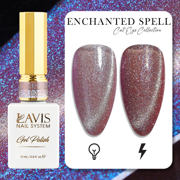 LAVIS Cat Eye CE11 - 06 - Gel Polish 0.5 oz -  Enchanted Spell Collection