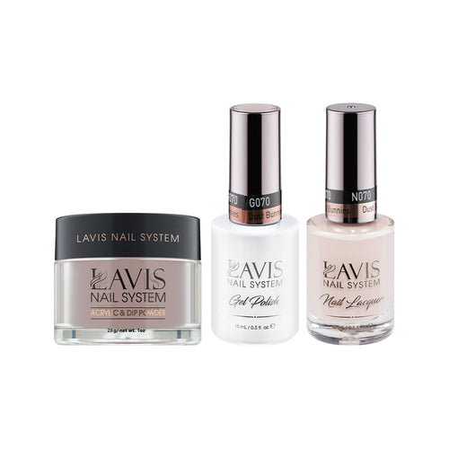 LAVIS 3 in 1 - 070 Dust Bunnies - Acrylic & Dip Powder, Gel & Lacquer