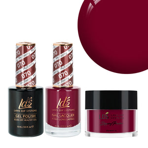 LDS 3 in 1 - 070 Mulberry - Dip, Gel & Lacquer Matching