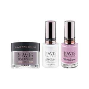 LAVIS 3 in 1 - 074 Grannys Lip - Acrylic & Dip Powder, Gel & Lacquer