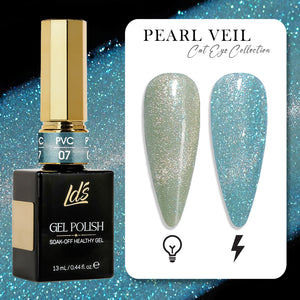 LDS 07 - Gel Polish 0.5 oz - Pearl Veil Cat Eyes