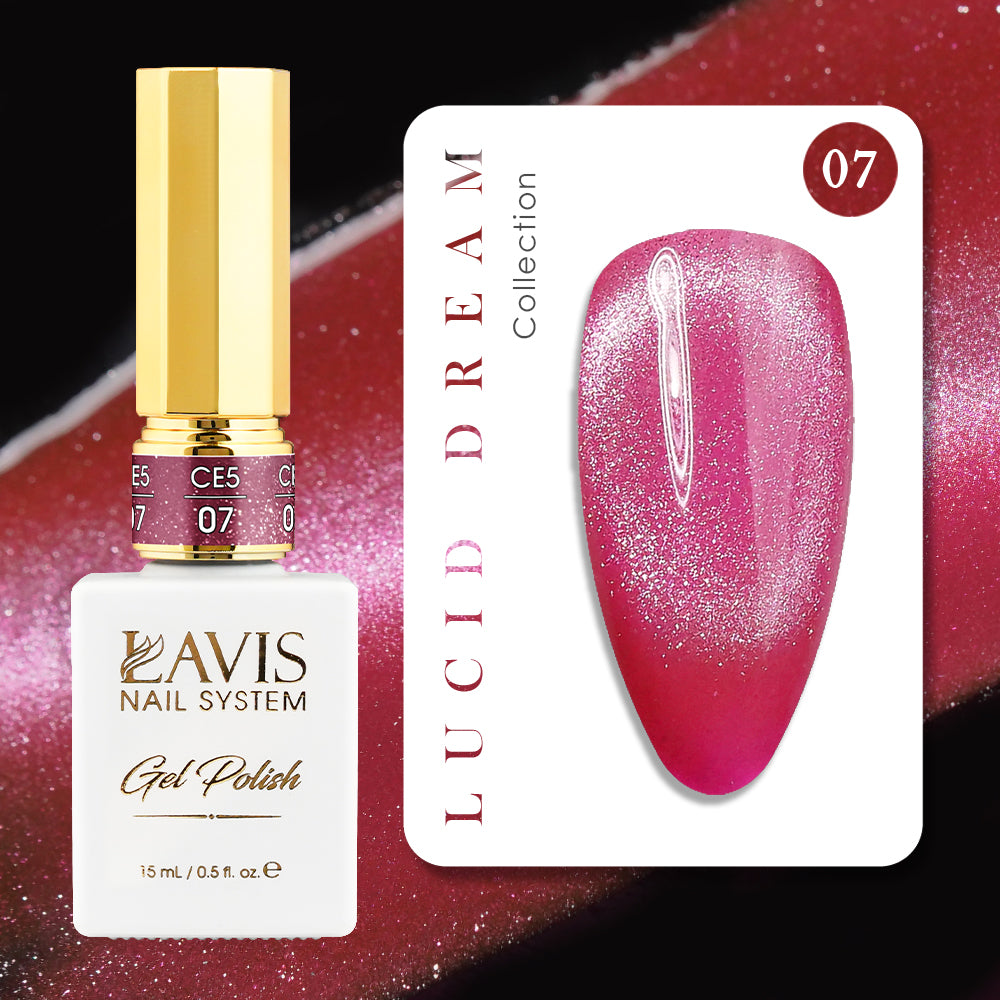 LAVIS Cat Eyes CE5 - 07 (Ver2) - Gel Polish 0.5 oz - A Breath Of Spring Collection