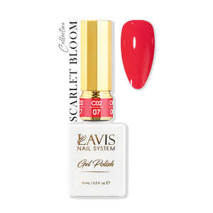 LAVIS C02 - 07 - Gel Polish 0.5 oz - Scarlet Bloom Collection by LAVIS NAILS sold by DTK Nail Supply