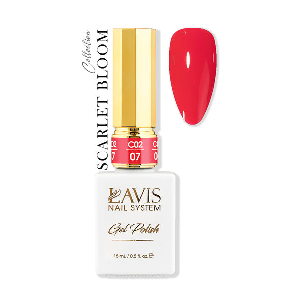 LAVIS C02 - 07 - Gel Polish 0.5 oz - Scarlet Bloom Collection by LAVIS NAILS sold by DTK Nail Supply