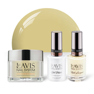 LAVIS 3 in 1 - 081 Egg Nog - Acrylic & Dip Powder, Gel & Lacquer