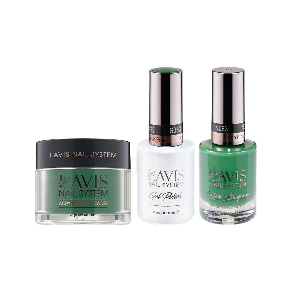 LAVIS 3 in 1 - 083 Fresh Pine - Acrylic & Dip Powder, Gel & Lacquer