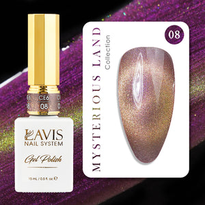 LAVIS Cat Eyes CE6 - 08 - Gel Polish 0.5 oz - Mysterious Land Collection