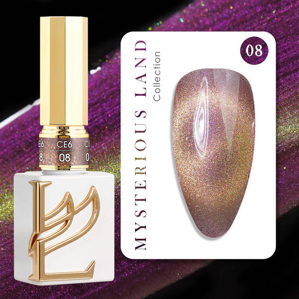LAVIS Cat Eyes CE6 - 08 (Ver1) - Gel Polish 0.5 oz - Mysterious Land Collection