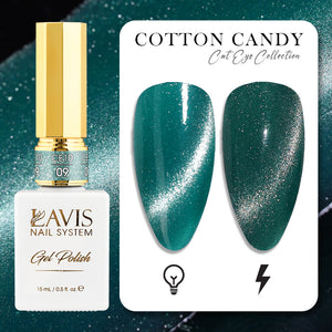 LAVIS Cat Eye CE10 - 09 - Gel Polish 0.5 oz -  Cotton Candy Collection