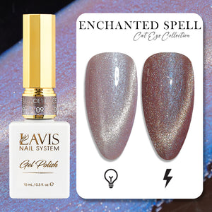 LAVIS Cat Eye CE11 - 09 - Gel Polish 0.5 oz -  Enchanted Spell Collection