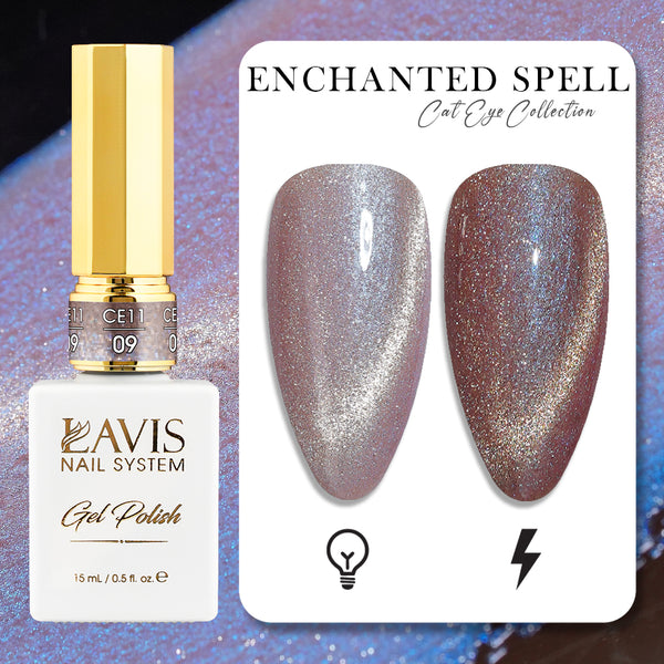 LAVIS Cat Eye CE11 - 09 - Gel Polish 0.5 oz -  Enchanted Spell Collection