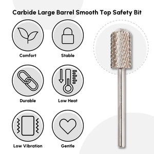 Carbide Large Barrel Smooth Top Safety Bit